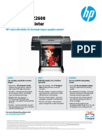 HPDesign Jet Z2600 Postscript Printer Data Sheet