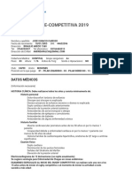 Evaluación Pre Competitiva 2019