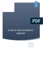 Rapport Plan de Déplacement Urbain