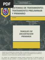 Sistemas de Tratamiento-Tratamiento Preliminar y Primario