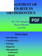 Management of Open-Bite in Orthodontics: Dr. T.R. Chandrasekaran PG in Orthodontics Madc