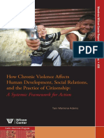 How Chronic Violence Affects Human Development, Social Relations, and The Practice of Citizenship: A Systemic Framework For Action