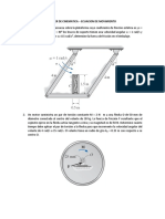 Taller de Cinematica - Ecuacion de Movimiento