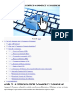Diferencias Entre e Commerce e Bussines