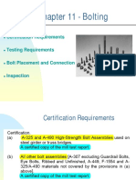 Chapter 11 - Bolting: Certification Requirements