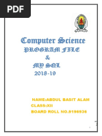 Computer Science Practical File