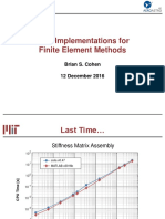 GPU Implementations For Finite Element Methods: Brian S. Cohen 12 December 2016