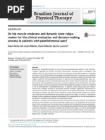 Do Hip Muscle Weakness and Dynamic Knee Valgus Matter For The Clinical Evaluation and Decision-Making Process in Patients With Patellofemoral Pain