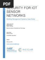 Security For Iot Sensor Networks: Building Management Systems Case Study