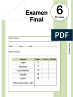 6to Grado - Examen Final 