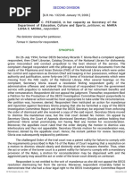 Petitioner Vs Vs Respondent The Solicitor General Tomas V. Santos