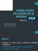 Stabilitatea Taluzurilor Şi Versanţilor