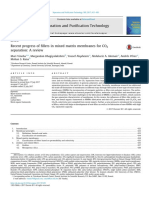 Recent Progress of Fillers in Mixed Matrix Membranes For CO2 Separtion A Review PDF