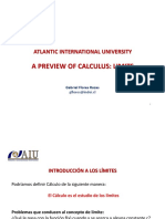 Cálculo: Introducción A Los Límites