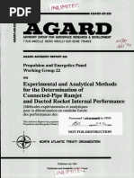 AGARD-AR-323 Experimental Analytical Methods Pipe Ramjet PDF