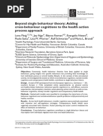 Beyond Single Behaviour Theory: Adding Cross-Behaviour Cognitions To The Health Action Process Approach Fleig L BR J Health Psych June 2015