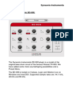 Synsonic BD-909 User Manual Pluginboutique