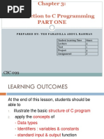 Prepared By: Teh Faradilla Abdul Rahman: Student Learning Time Hours 2 Test 1 Project 3 Assignment 2