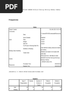 Frequencies: Frequencies Variables Age Gender Nochild Faoccup Mooccup Moeduc Faeduc /order Analysis