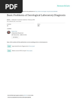 Basic Problems of Serological Laboratory Diagnosis