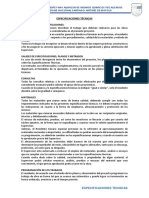 Especificaciones Técnicas Insumos Quimicos