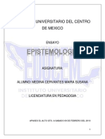 Ensayo Epistemologia