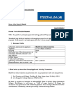 Bagal Annexure II in Principle Format