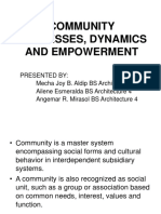 No. 1 Community Processes, Dynamics and Empowerment