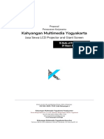 Proposal Penawaran Jasa Sewa LCD Proyektor Dan Giant Screen - Kahyangan Multimedia Yogyakarta