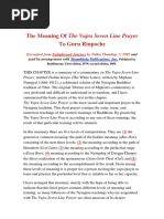 The Meaning of The Vajra Seven Line Prayer To Guru Rinpoche by Tulku Thondup