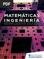 Matemáticas para Ingeniería Métodos Numéricos Con Python - Nodrm