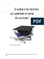 Como Fazer Um Texto Acadêmico Sem Plagiar