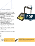 Mi150 PH / Temperature Laboratory Bench Meter: Glass Electrode & Temperature Probe Innovative Design