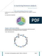 Seven Steps To Mastering Business Analysis - Summary