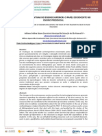 Metodologias Ativas No Ensino Superior: O Papel Do Docente No Ensino Presencial