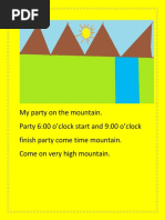 My Party On The Mountain