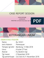 Case Report Session: Afifah Septivani 12100118149 Preseptor: Dr. Wiwiek Setyowulan, Spa. M.Kes