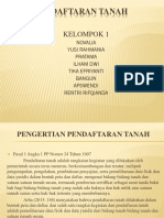 PENDAFTARAN TANAH Kel. 1