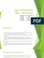 Valuing A Cross Border LBO - Yell Group