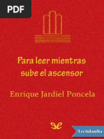 Para Leer Mientras Sube El Ascensor - Enrique Jardiel Poncela