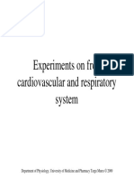 Frog Cardiovascular Experiment 