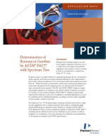 Determination of Benzene in Gasoline by Astm D6277 With Spectrum Two