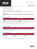 Hardox® 600: General Product Description