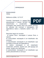 Tipos de Empregados - CLT & Constituição Federal