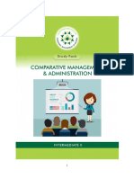 COMPARATIVE Management and Administration