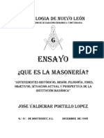 Ensayo Que Es La Masoneria ?