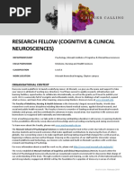 PD - Research Fellow (Cognitive and Clinical Neurosciences) 586930