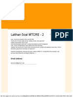 Latihan Soal MTCRE - 2