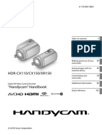 HDRCX110 Handbook PDF