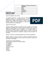 Metodos y Tecnicas de Solucion de Conflictos